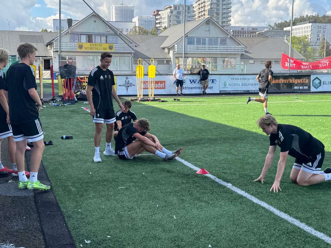 Tøft: Mathias Ødegaard Aasen og Balder Hanke leverte solid innsats under dagens test.