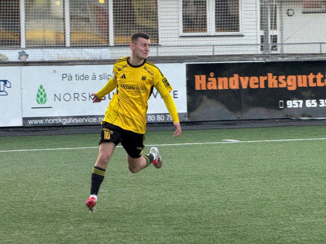 Matchvinner: Kristijan Musovic Coric satte inn sin første scoring i seriespill i år - og sikret dermed også tre nye poeng til Bærum Sportsklubb.