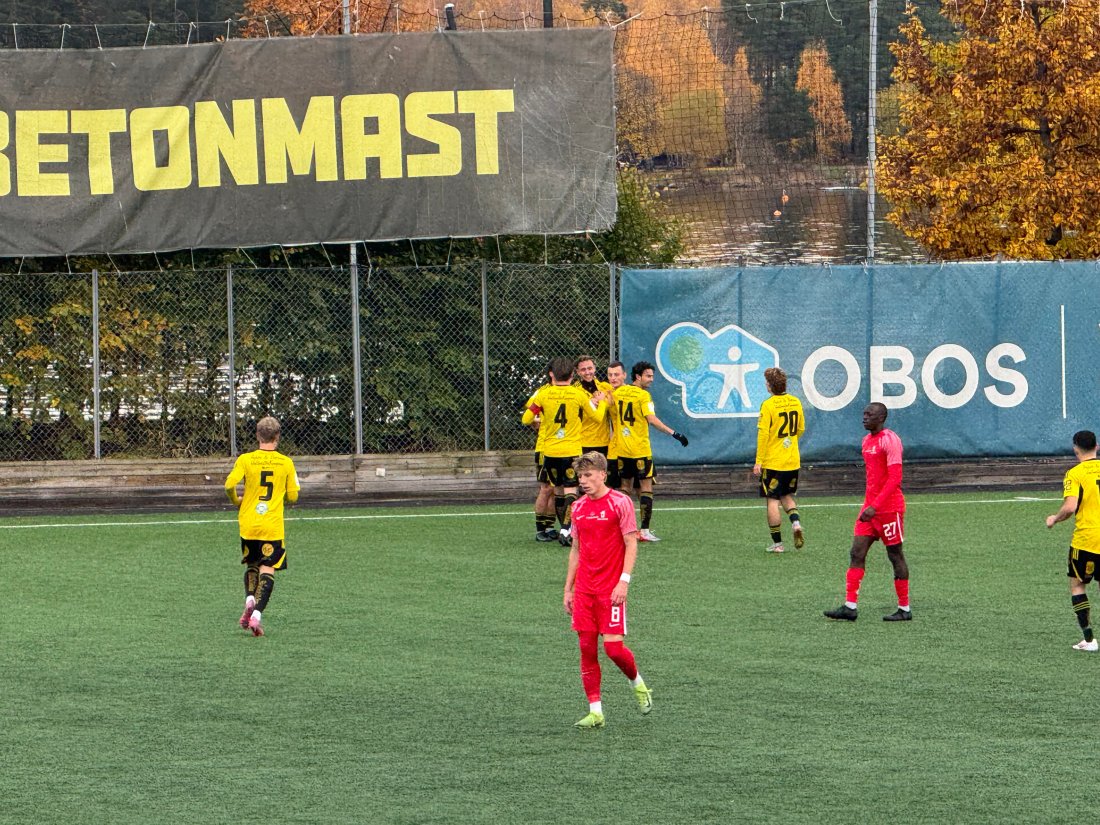1-0: Marius Augdal med dagens første for De Helgule