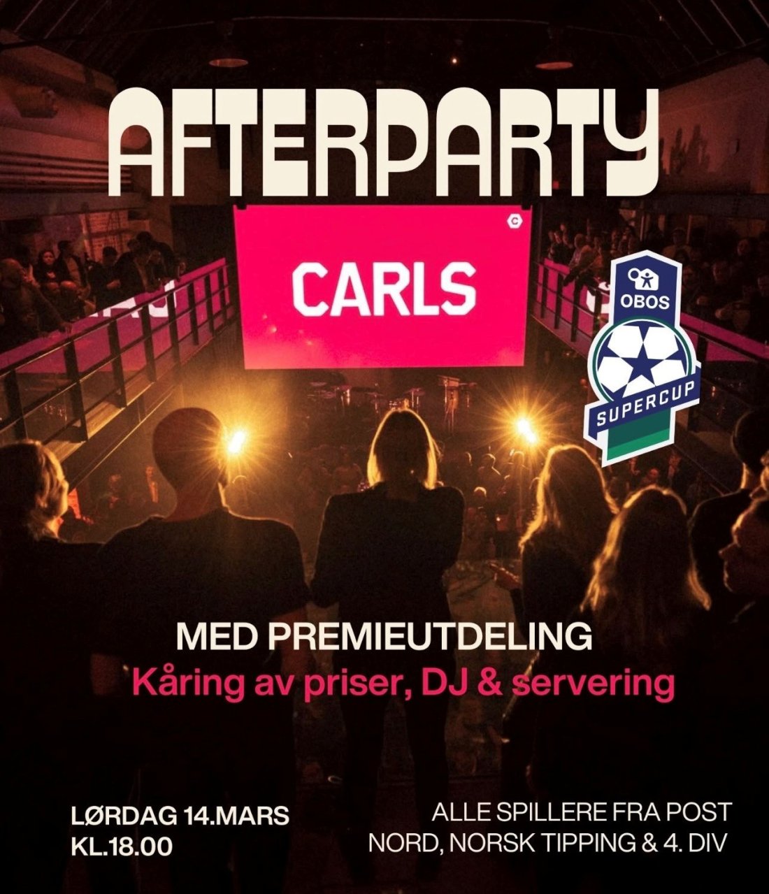 Bankett: OBOS og Grorud inviterer også til Afterparty på Carls i Oslo lørdag ettermiddag. Der stiller markedsavdelingen med et sterkt utvalg av Bærum-partnere