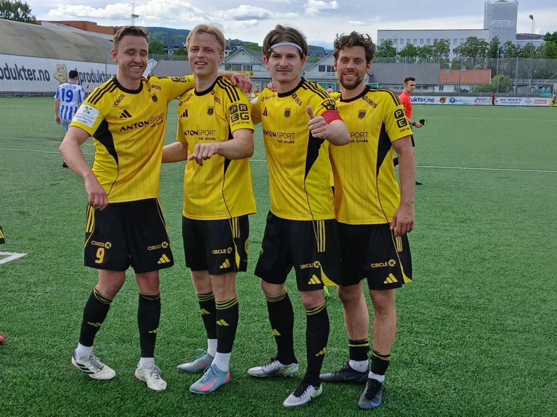 Sterk firer: Augdal, Bransdal, Dacid og Markovic bidro alle sterkt til ti mål og tre poeng